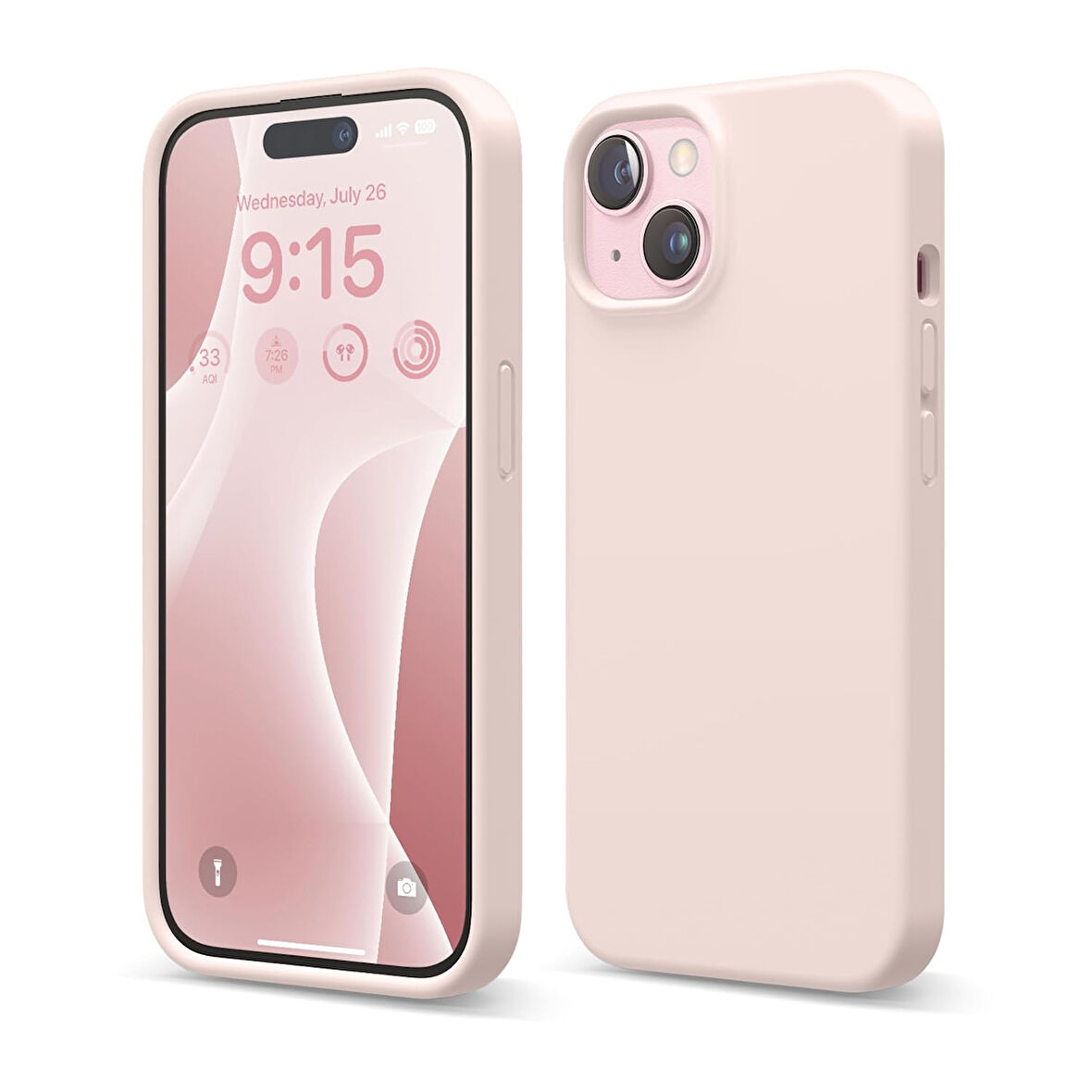 Apple iPhone 15 ile Uyumlu Telefon Kılıfı Kadife Iç Yüzey Soft Tasarım Lansman Kılıf