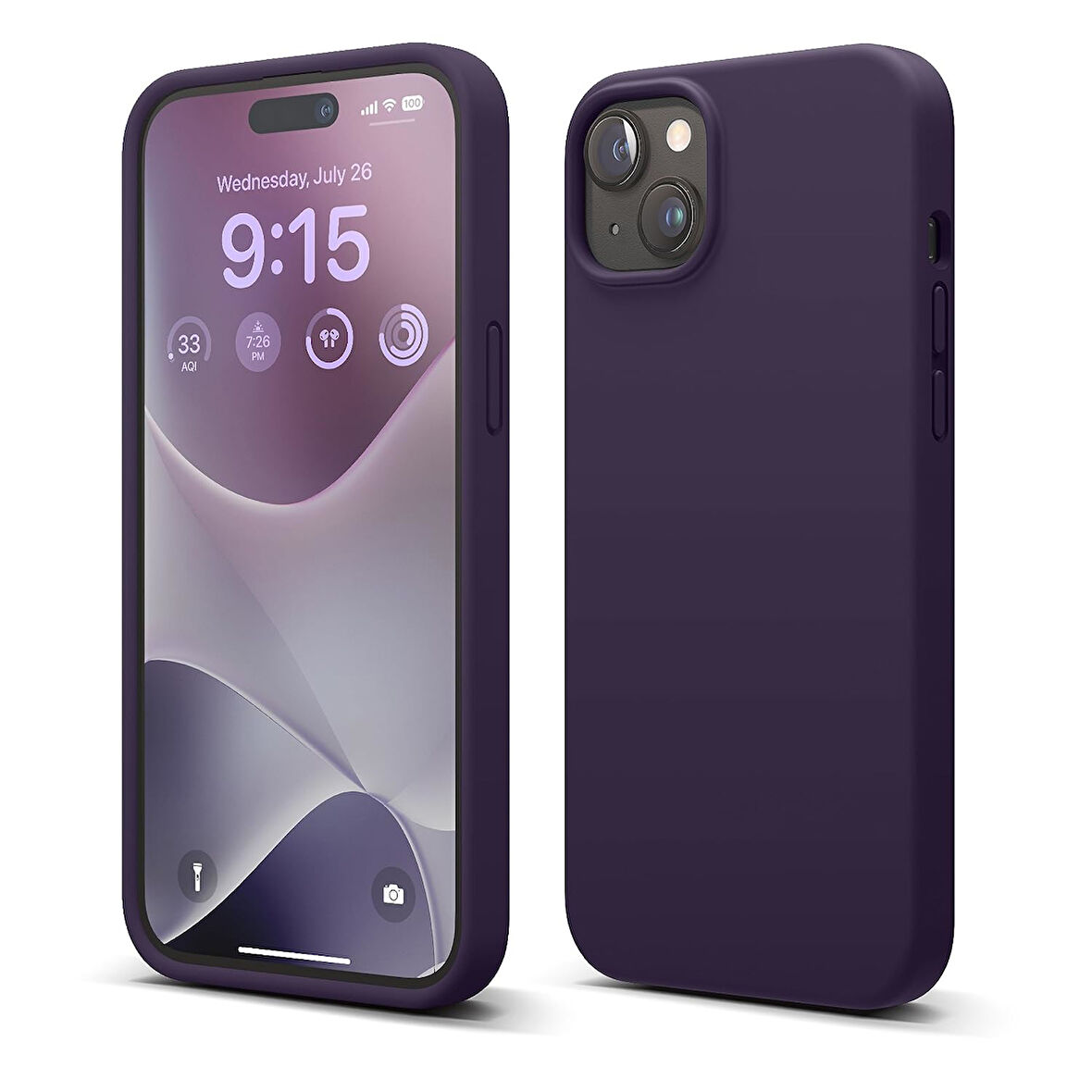 Apple iPhone 15 Plus ile Uyumlu Telefon Kılıfı Kadife Iç Yüzey Soft Tasarım Lansman Kılıf