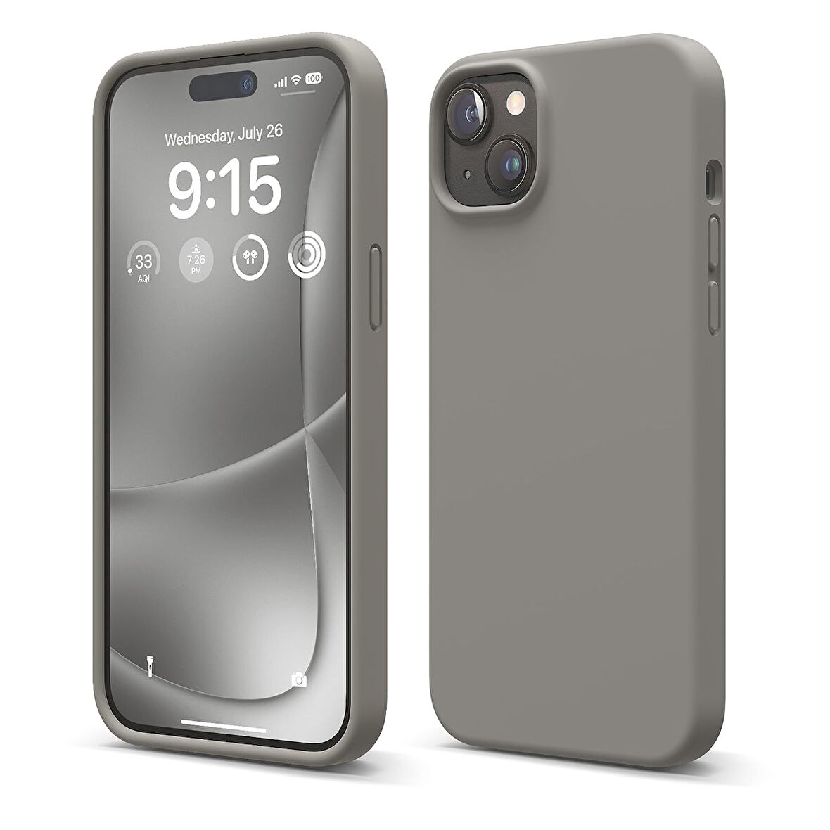 Apple iPhone 15 Plus ile Uyumlu Telefon Kılıfı Kadife Iç Yüzey Soft Tasarım Lansman Kılıf
