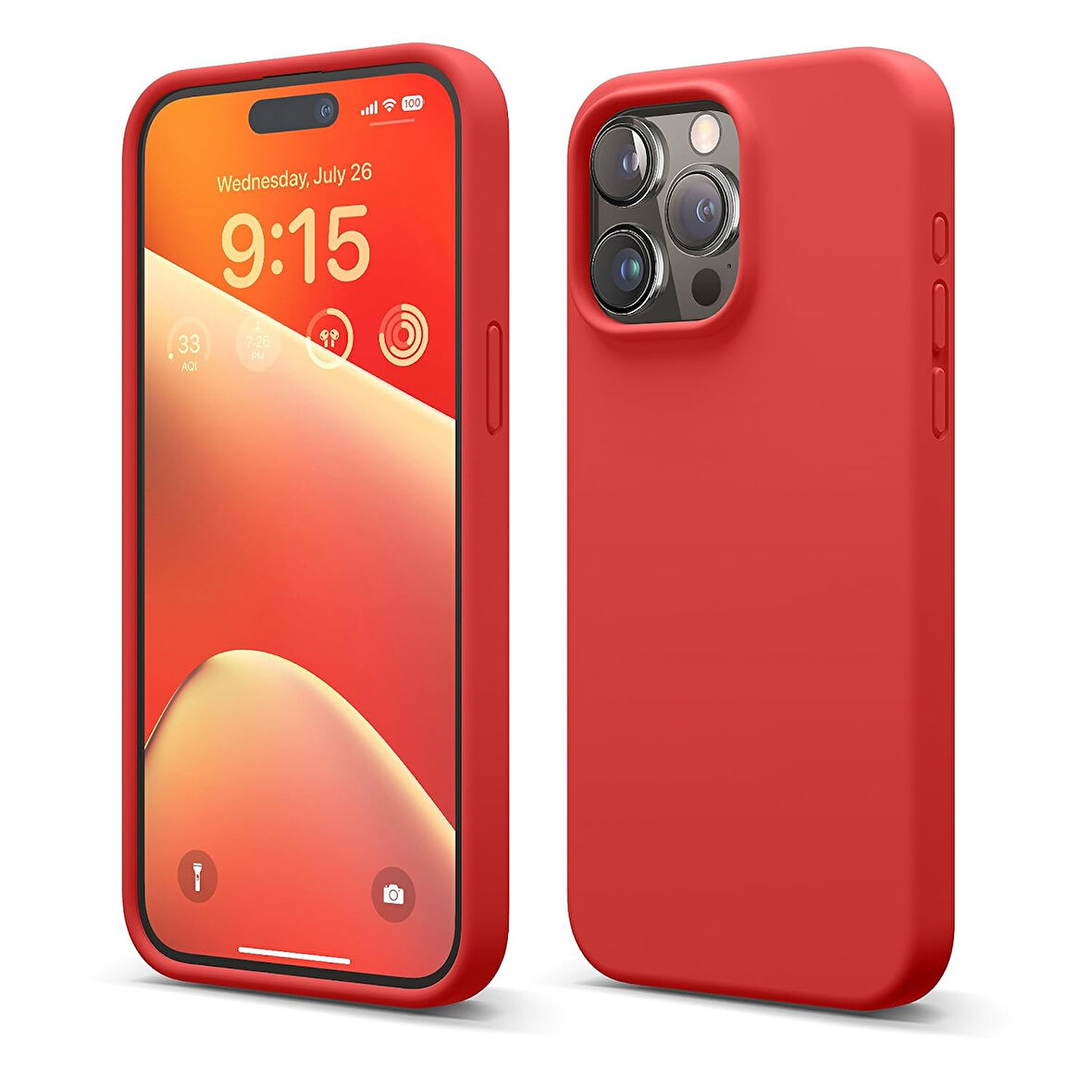 Apple iPhone 15 Pro Max ile Uyumlu Telefon Kılıfı Kadife Iç Yüzey Soft Tasarım Lansman Kılıf