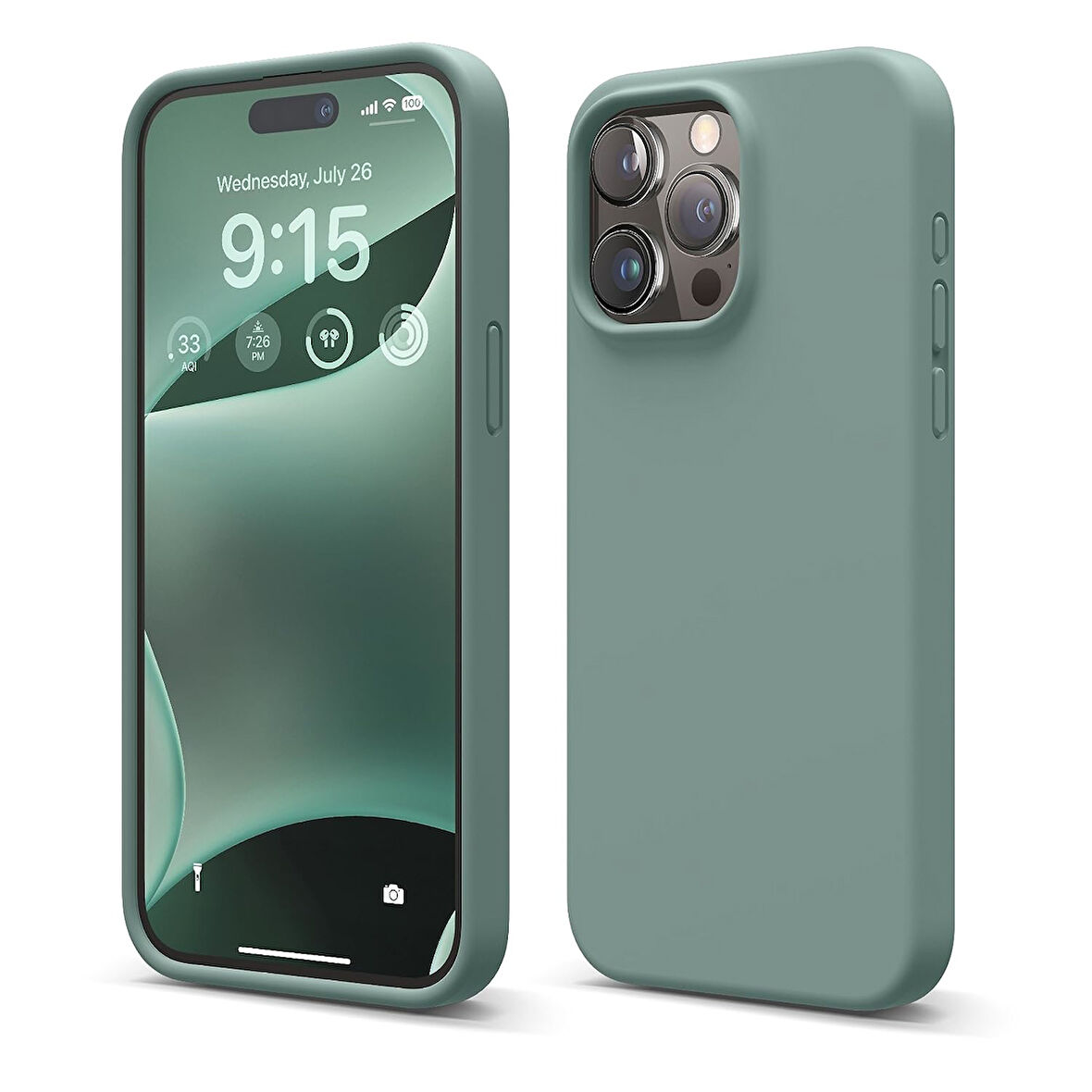 Apple iPhone 15 Pro Max ile Uyumlu Telefon Kılıfı Kadife Iç Yüzey Soft Tasarım Lansman Kılıf
