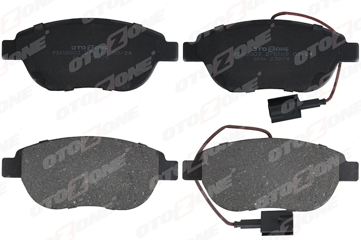 ÖN BALATA DOBLO 1.3-1.9 JTD 2007G.PUNTO 1.3 MJT 2005STILO 2005LINEA 2007BRAVO 2007 200MM 1 FİŞ GDB1483 77364875 77364473 77363958