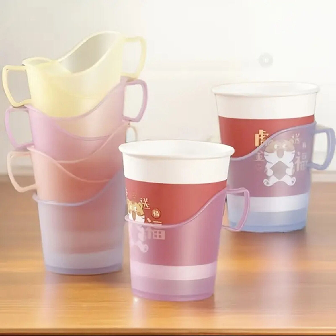 Karton Bardak Taşıma Aparatı 8'li Set 