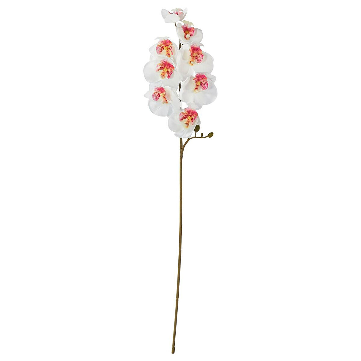 Yapay çiçek, beyaz, 60 cm, Orkide, iç/dış mekan