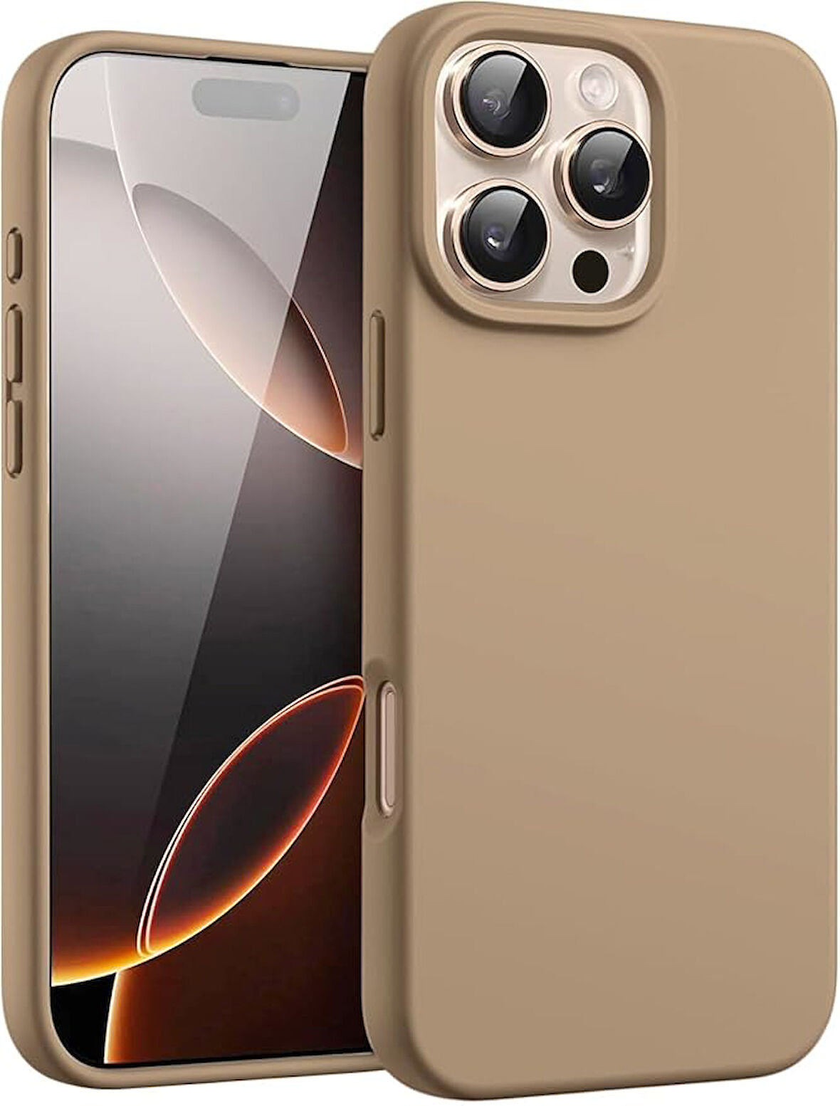 Apple iPhone 16 Pro ile Uyumlu Telefon Kılıfı Kadife Iç Yüzey Soft Tasarım Lansman Kılıf