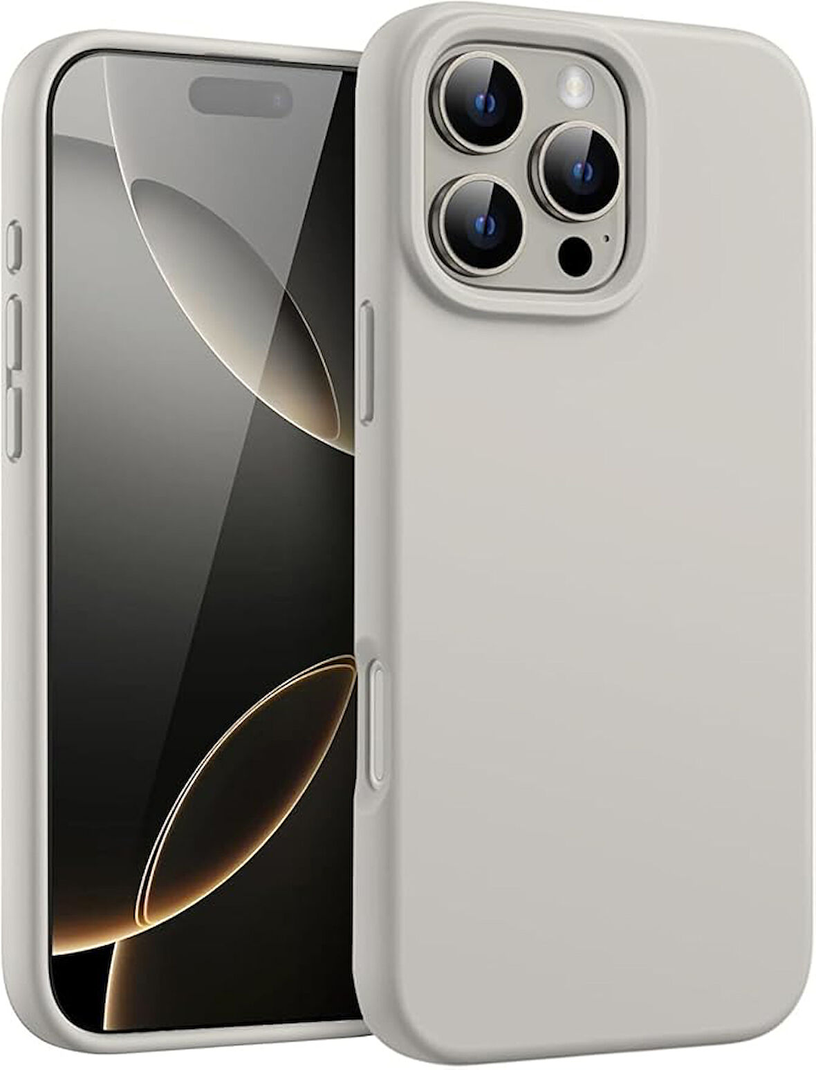 Apple iPhone 16 Pro ile Uyumlu Telefon Kılıfı Kadife Iç Yüzey Soft Tasarım Lansman Kılıf