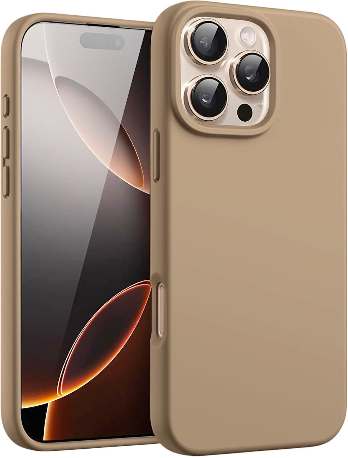 Apple iPhone 16 Pro Max ile Uyumlu Telefon Kılıfı Kadife Iç Yüzey Soft Tasarım Lansman Kılıf
