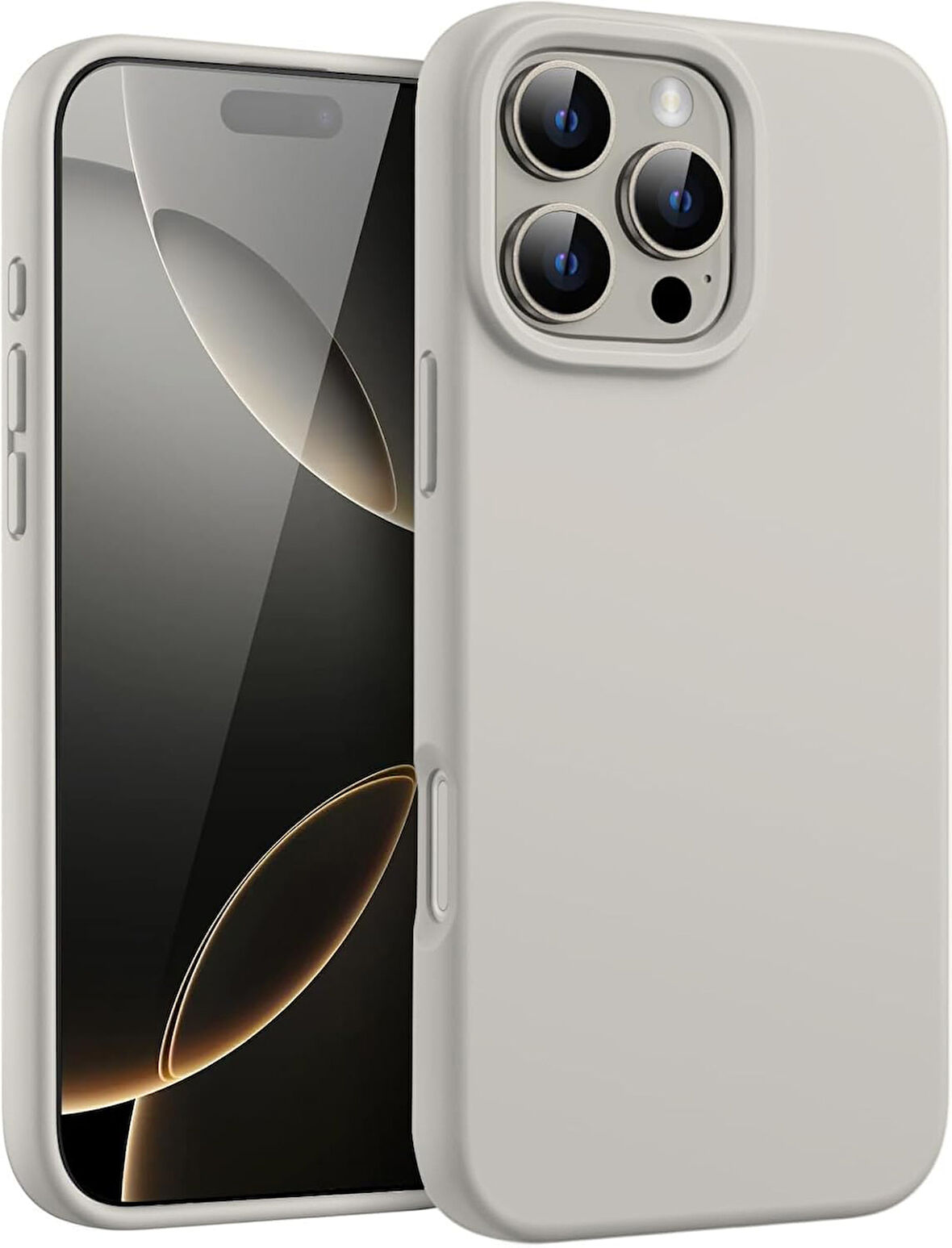 Apple iPhone 16 Pro Max ile Uyumlu Telefon Kılıfı Kadife Iç Yüzey Soft Tasarım Lansman Kılıf