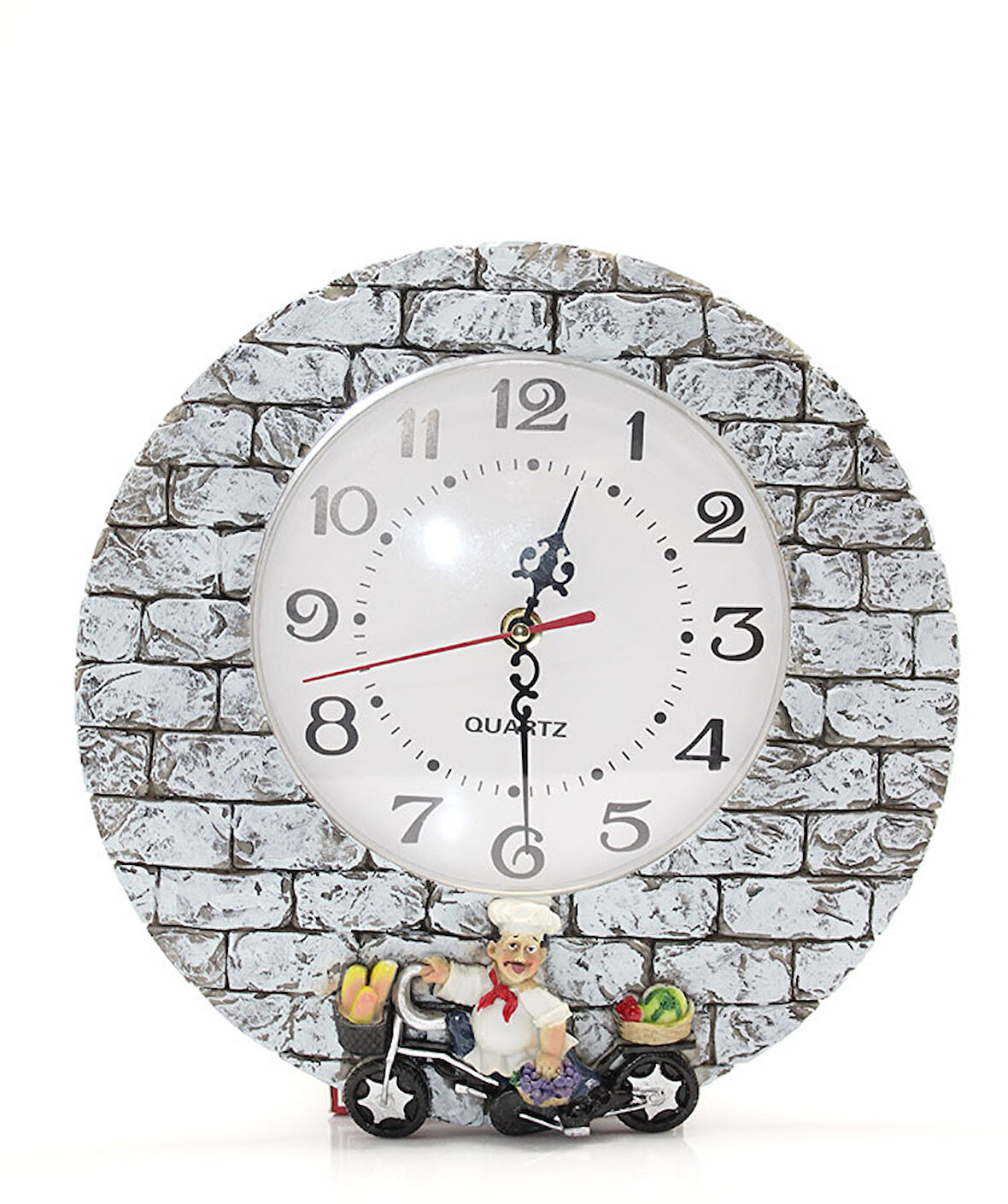 Aşçı Tasarımlı Polyester Duvar Saati Model 1 