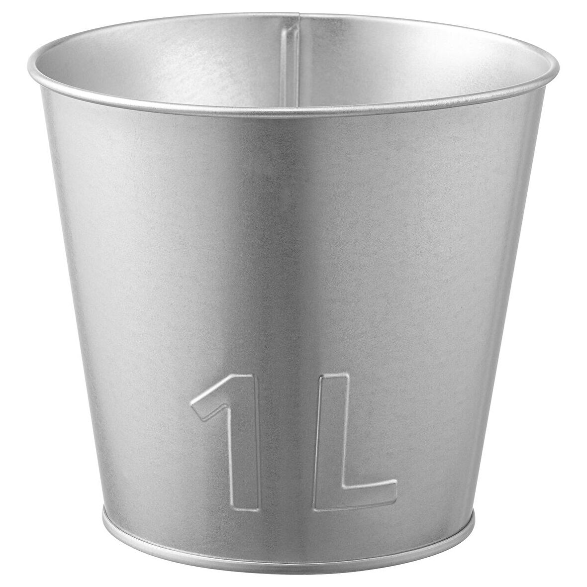 Çelik saksı, galvanizli, 12 cm, Dış mekanda kullanmak için uygundur.
