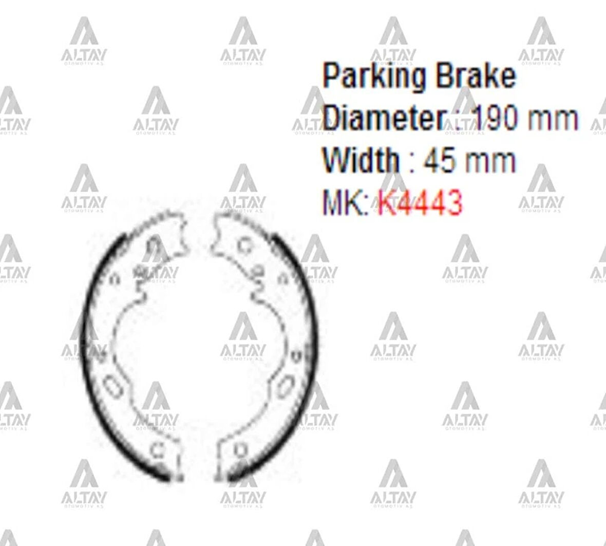 FREN BALATA EL CANTER 515 / 659 / NPR-59 / NPR-66 PABUÇ 8943117770