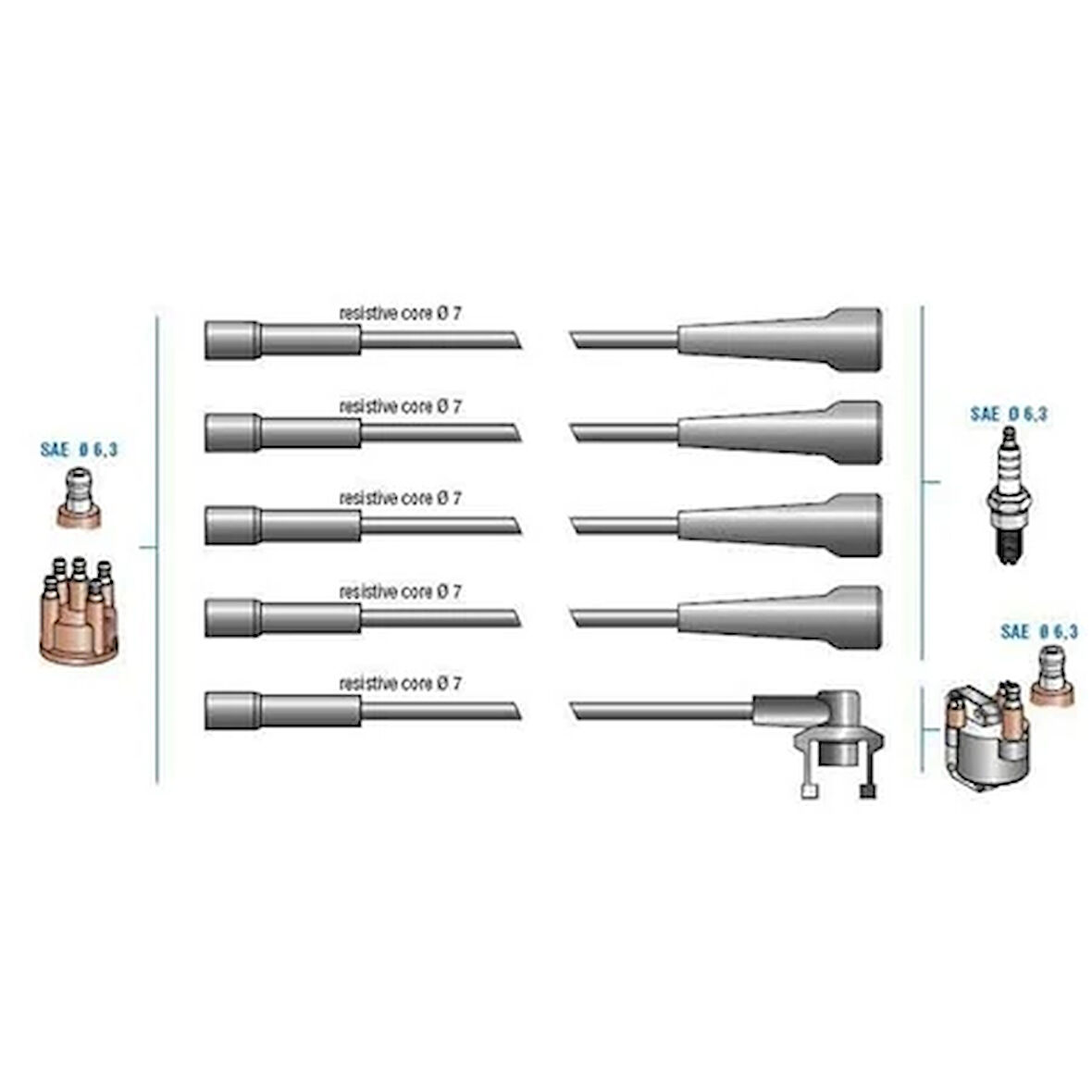 BUJİ KABLO TK R11 TX 1988FLASH 1.7 1988-1992 -R21 1.7 F2N 7700742835 7700749517