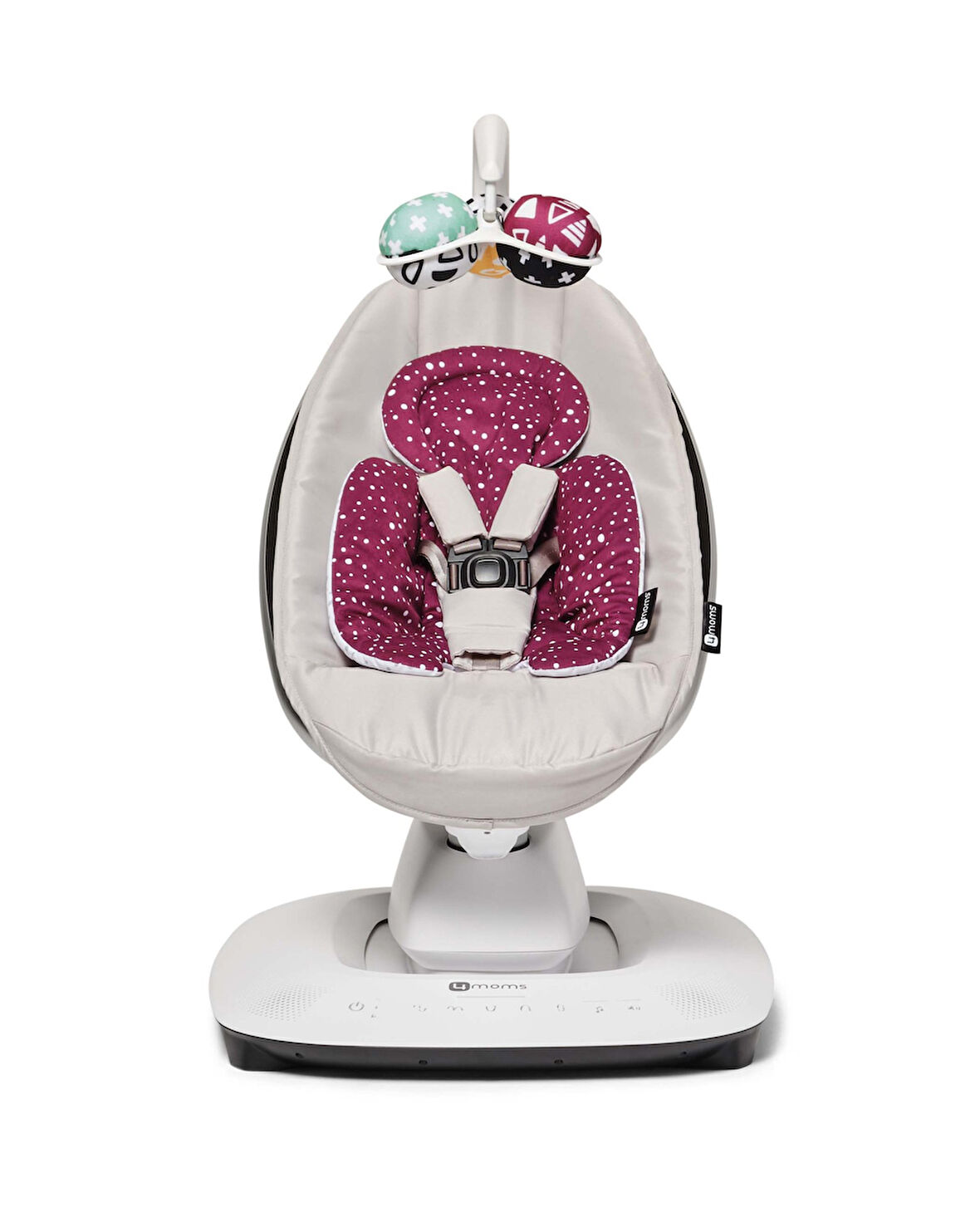 4Moms Mamaroo 5.0 Çift Yönlü Yenidoğan Destek Pedi Maroon Plus