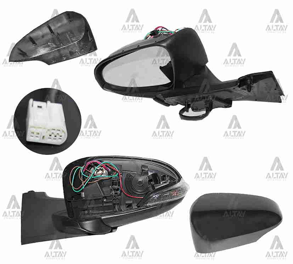 AYNA DIŞ DİKİZ YARIS 2012-2014 ELEKTRİKLİ ISITMALI SİNYALLİ SOL 87940 0D590