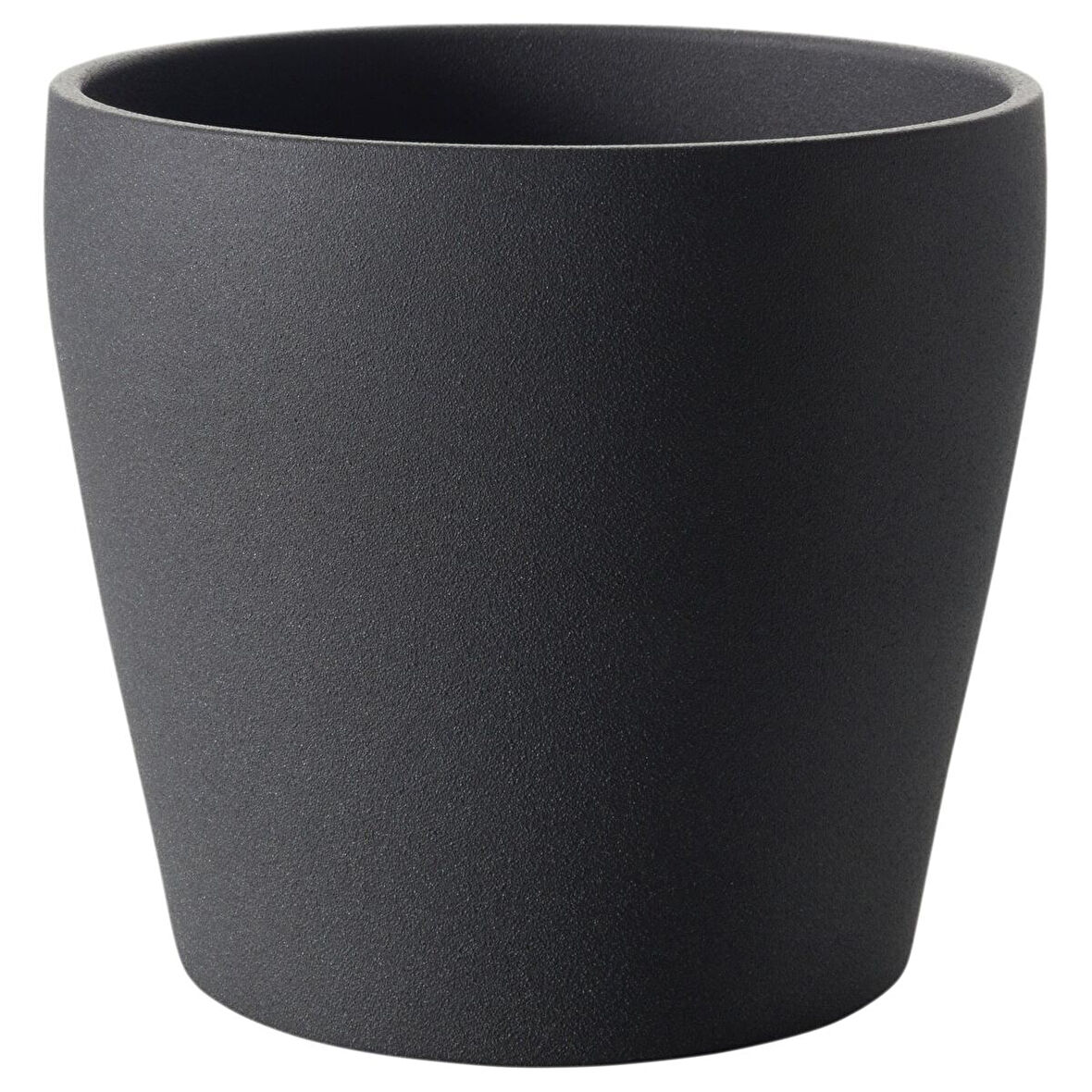 Toprak saksı, koyu gri, 12 cm