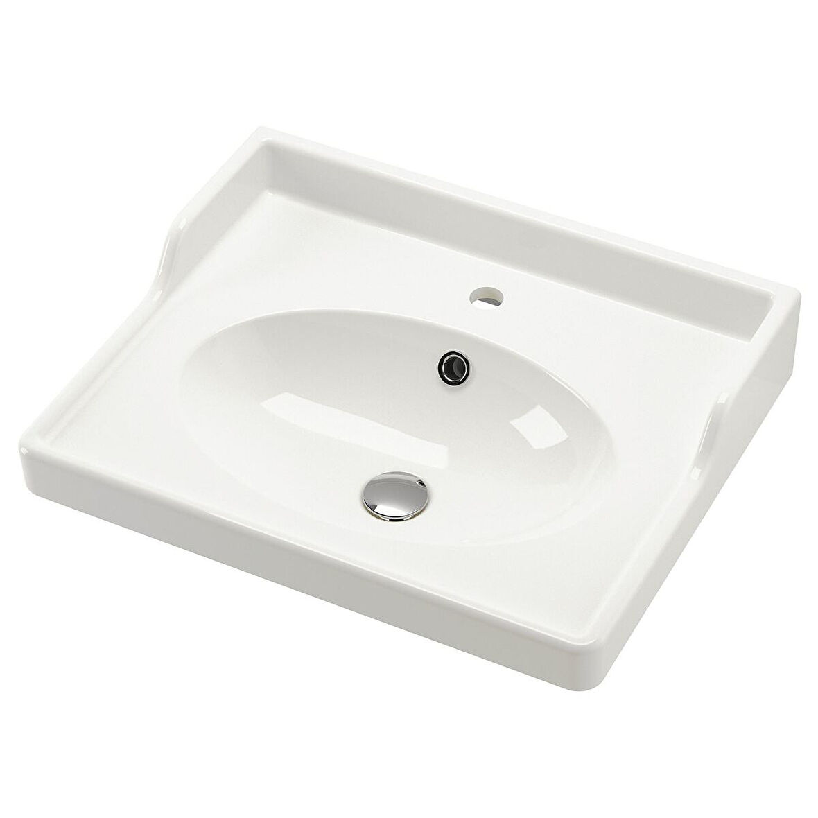 Lavabo, beyaz, 62x49 cm