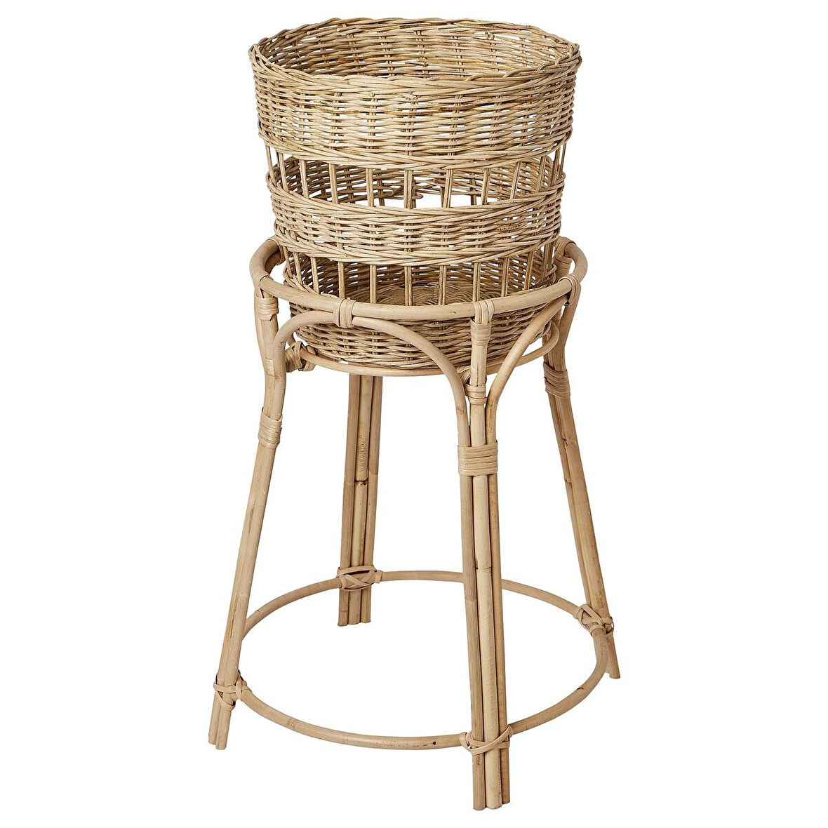 Çiçeklik, rattan, 66 cm