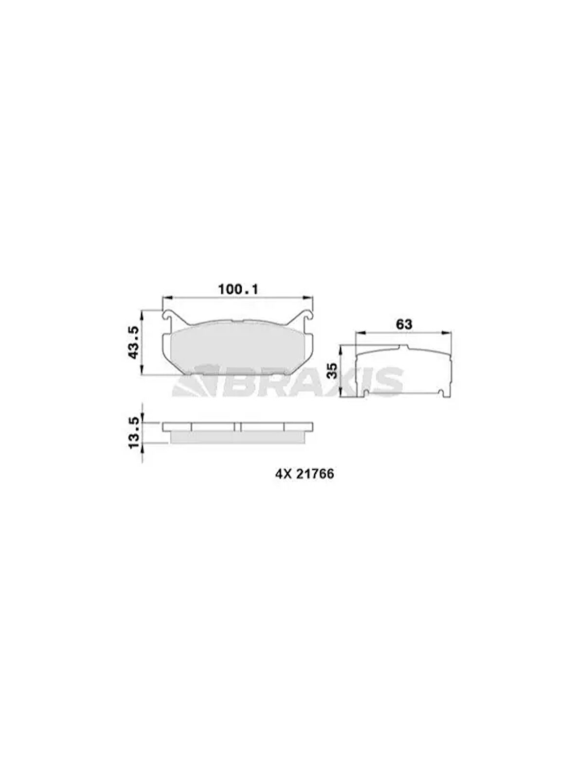 ARKA FREN BALATASI MAZDA 626 FS 2.0 9297