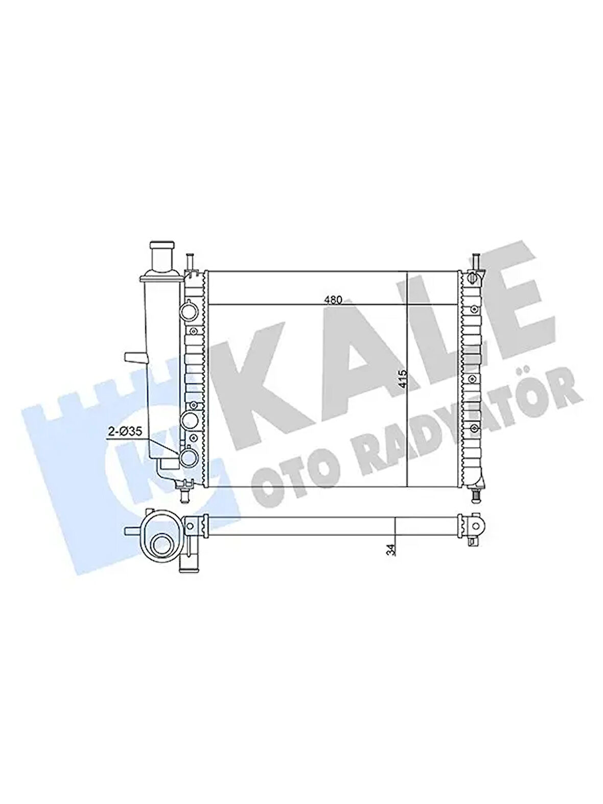 
            MOTOR SU RADYATORU FIAT BRAVO BRAVA MAREA 1.6 16V 95<04 AC (MT) (MEKANIK) (480X415X34)
        
