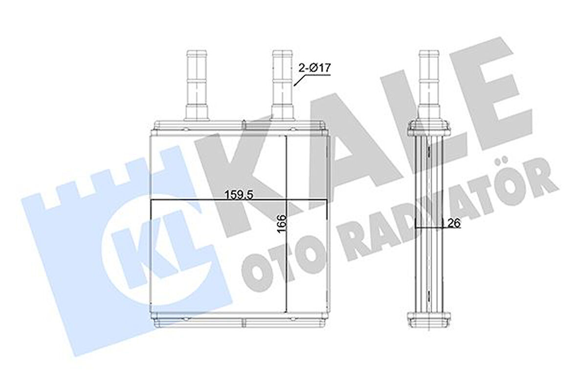 KALORİFER RADYATÖRÜ HYUNDAI GETZ 1.5L D4FA 2006-2009 - ALEMİNYUM 972211C000