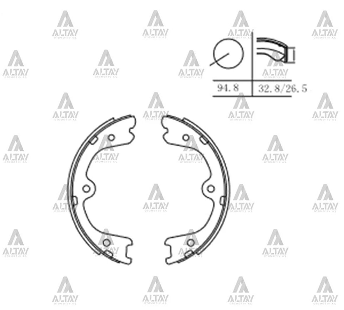 FREN BALATA EL PICKUP 2006 NAVARA / 10-TRAIL 2001-2007 / PATHFINDER 2006-2011 PABUÇ 44060 EA026