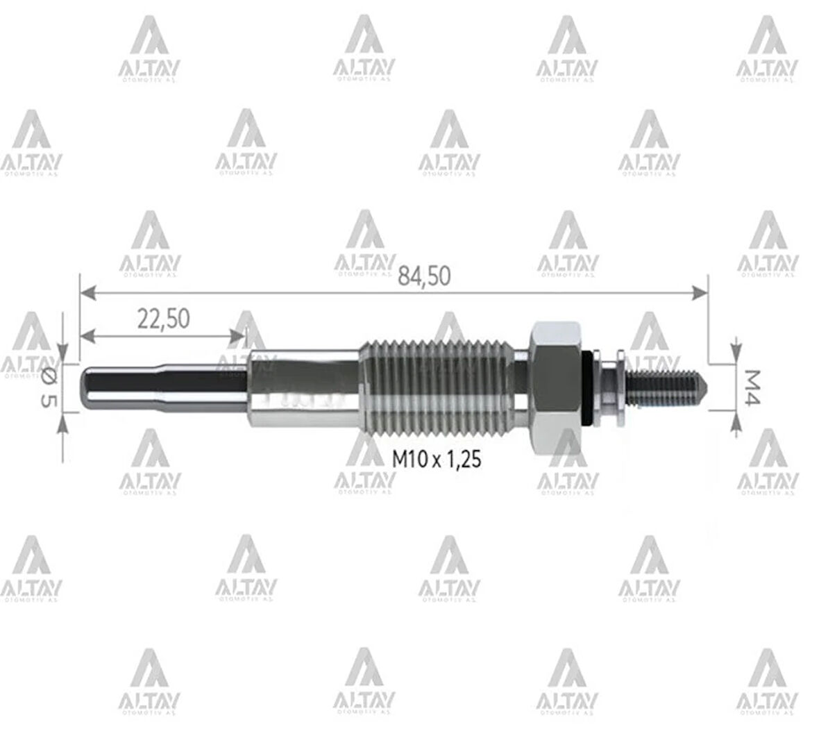 KIZDIRMA BUJİSİ (ISITMA) L-200 2000-2006 ŞOKLU 125. MD301950 (10 ADET)