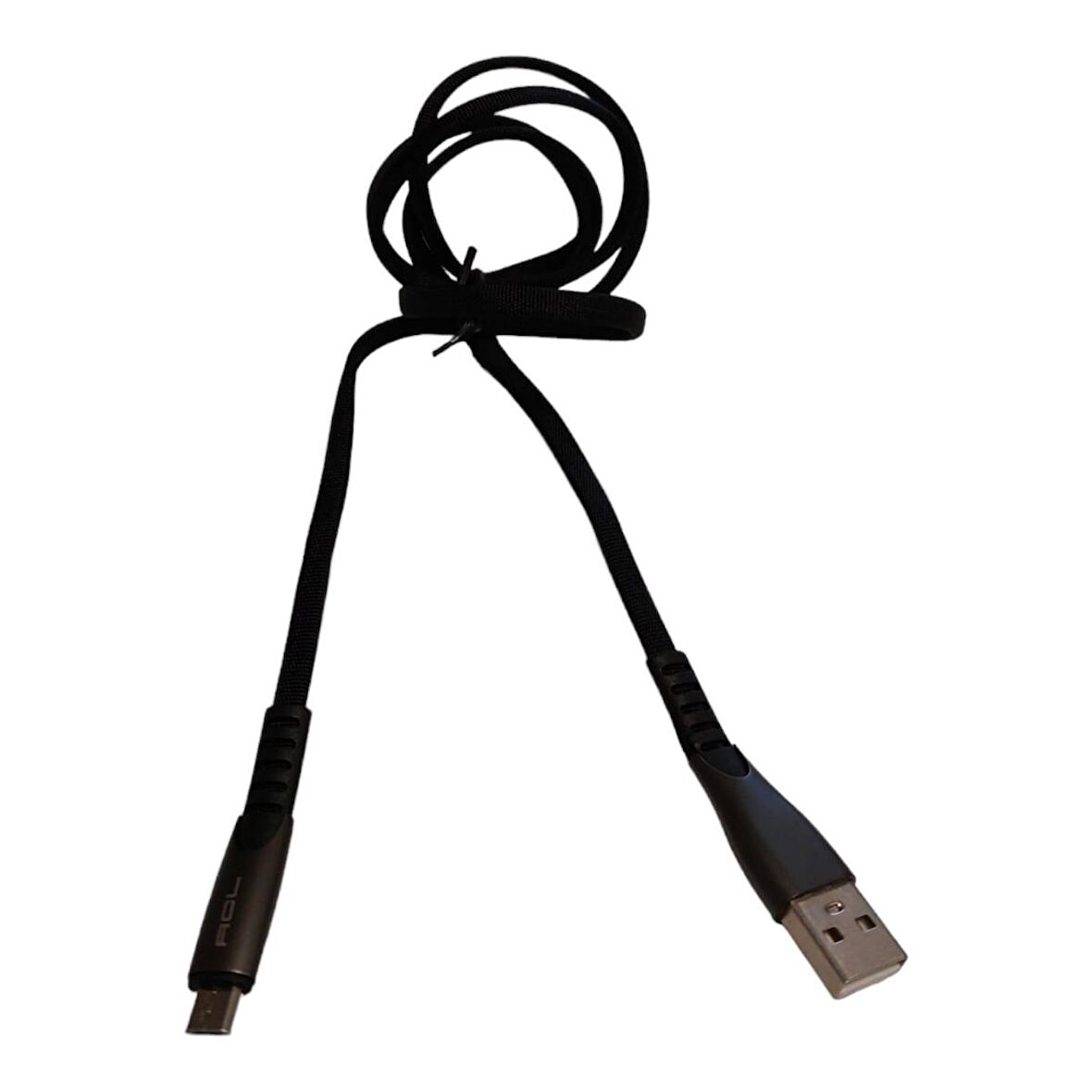 ACL ACK-42 100 CM 2.4A METAL BAŞLIKLI MICRO USB ŞARJ VE VERİ KABLOSU SİYAH