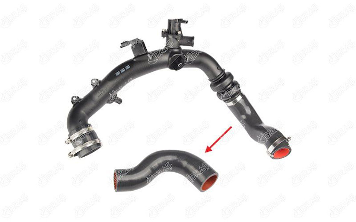 TURBO HORTUMU PLASTİK BORU HARİÇ OK İLE GÖSTERİLEN BÜYÜK HORTUM FORD GALAXY 3 CK 1.5 ECOBOOST 2015-2018 ES736C646GH 2430914 ES736C646GG