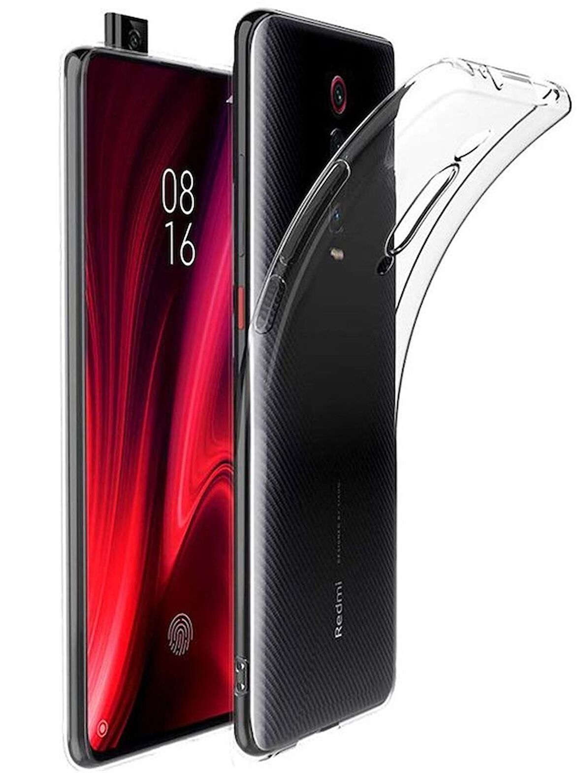 Gpack Xiaomi Redmi K20 Pro Kılıf Süper Silikon Yumuşak Arka KorumaNano Glass