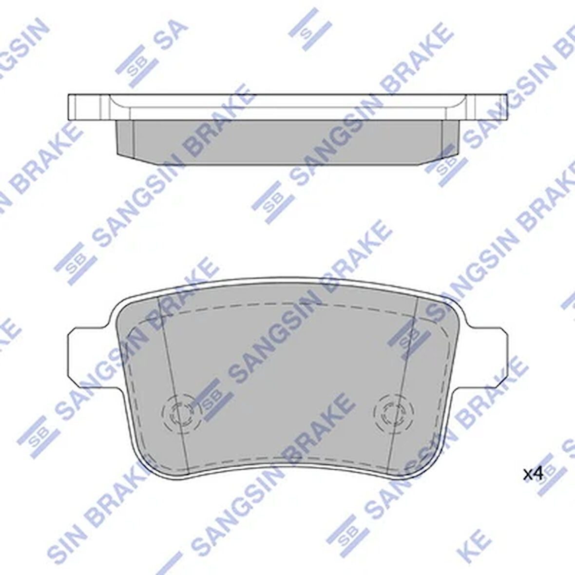 FREN BALATASI ARKA MERCEDES CITAN W415 2012 . RENAULT KANGOO 2 2009 A4154210410 440604876R