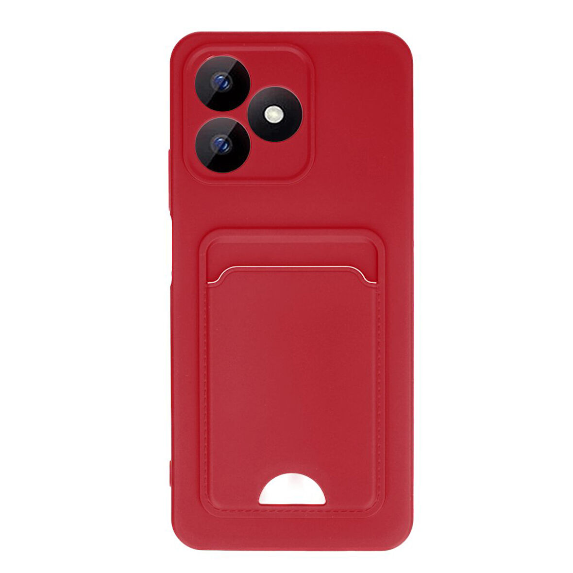 Realme Note 50 Uyumlu Arka Kamera Korumalı Kart Koyulabilen Silikon Kartlıklı Kılıf Kapak