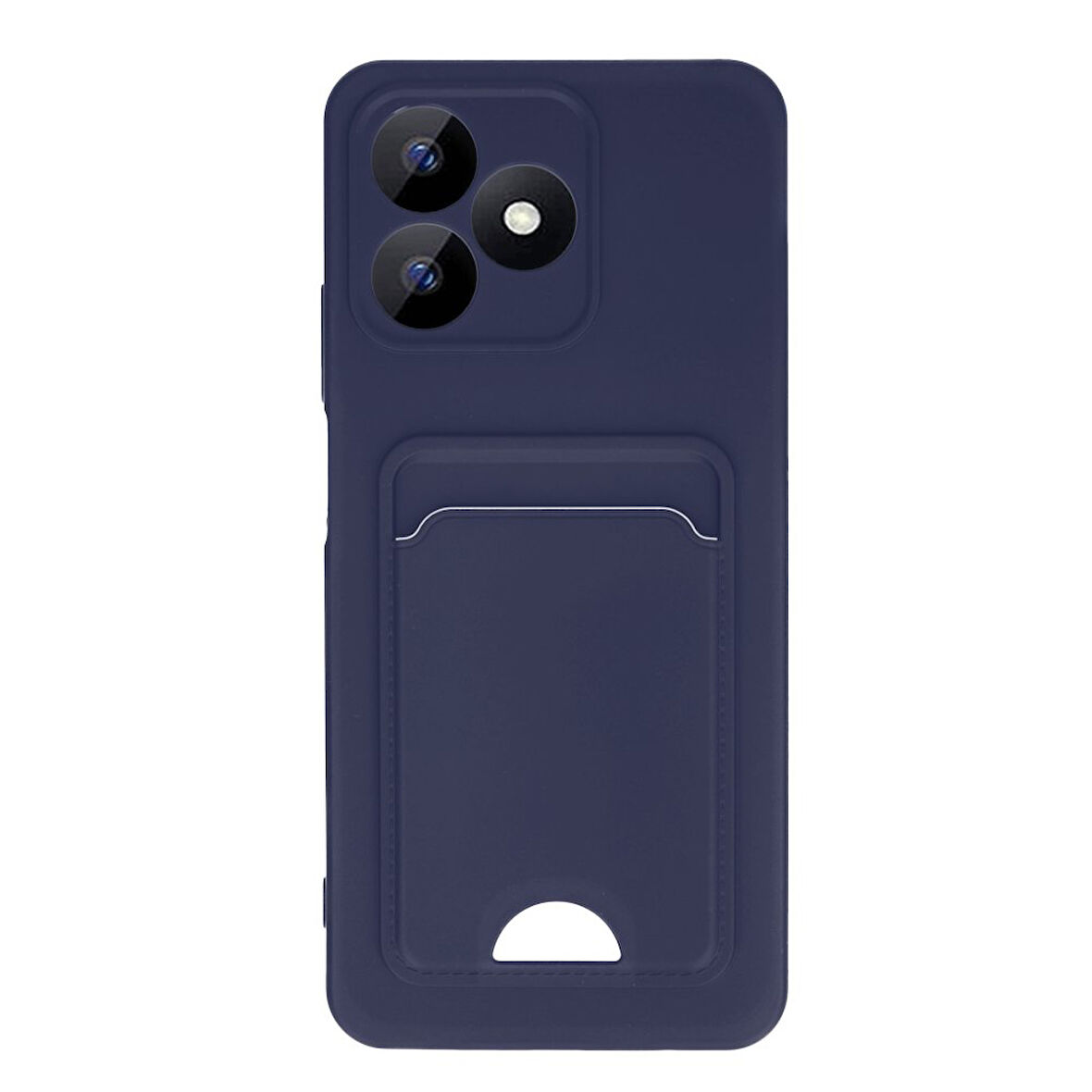 Realme Note 50 Uyumlu Arka Kamera Korumalı Kart Koyulabilen Silikon Kartlıklı Kılıf Kapak