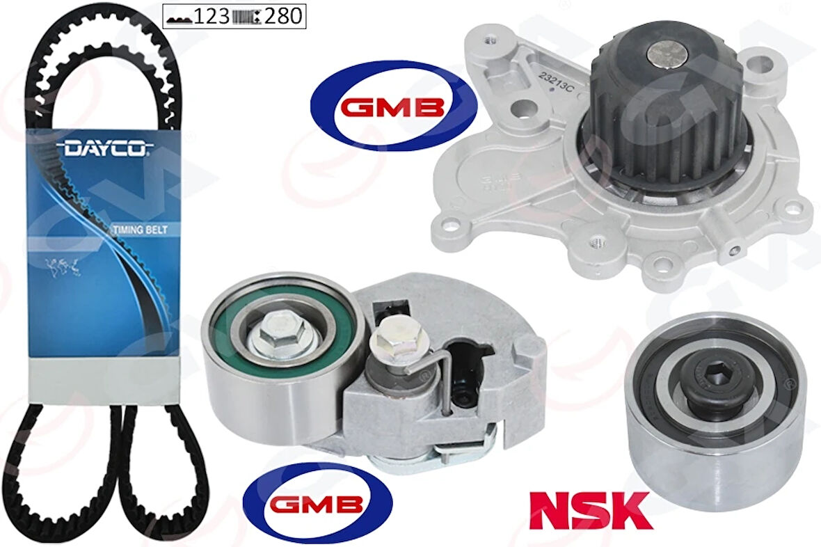 TRİGER KAYIŞ SETİ DEVİRDAİM HYUNDAI ACCENT ADMIRE GETZ MATRIX 1.5L D3EA CRDİ 2002-2005 / SANTAFE 2.0L CRDİ 2001-2005 / SONATA 2.0L D4EA CRDİ DİZEL 2006-2011 / KIA CARENS. CERATO 2431227000 2441027000 2510027000