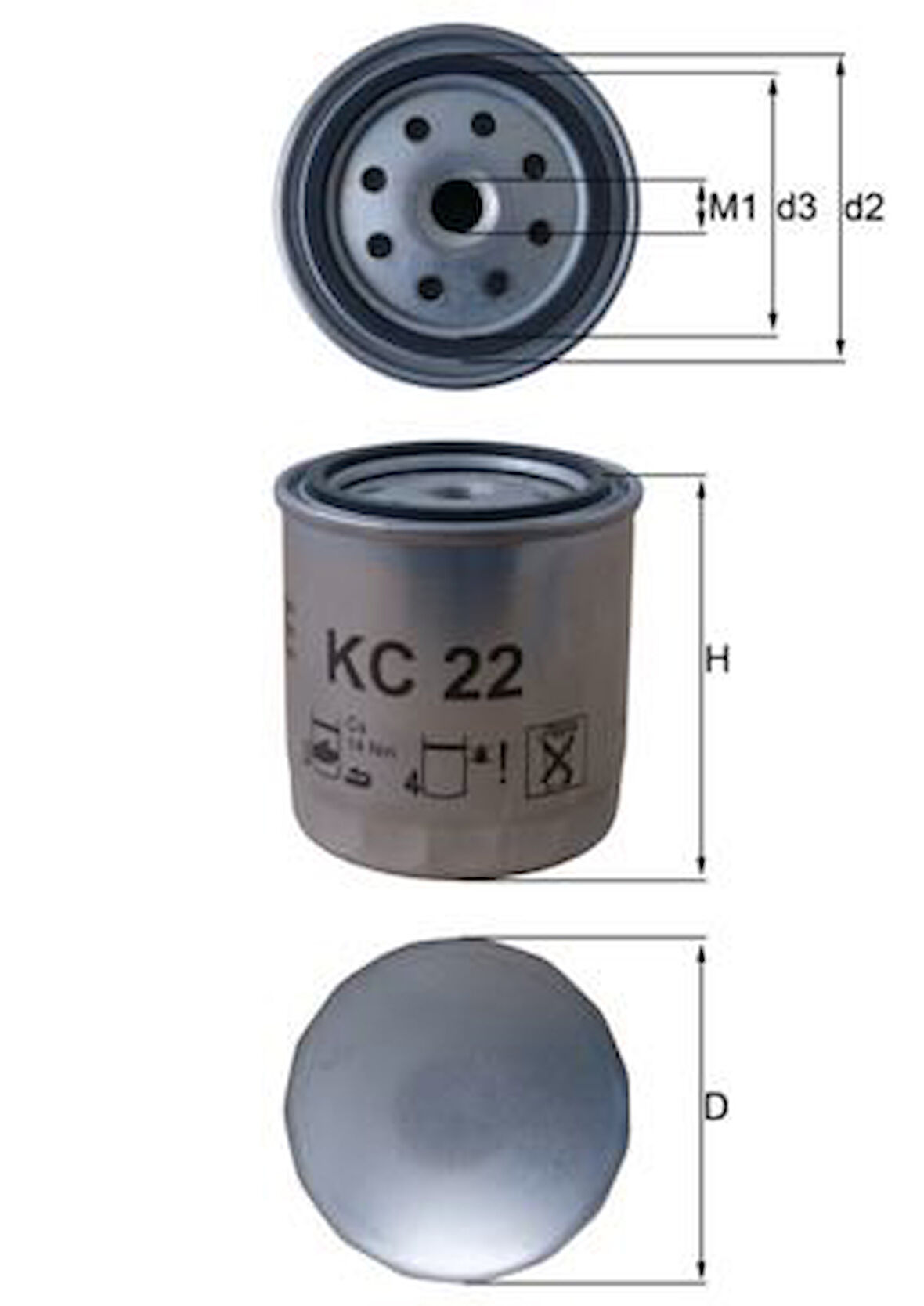 YAKIT FILTRESI MERCEDES OM615 OM616 OM617 W123 S123 C123 W460 A0010920401