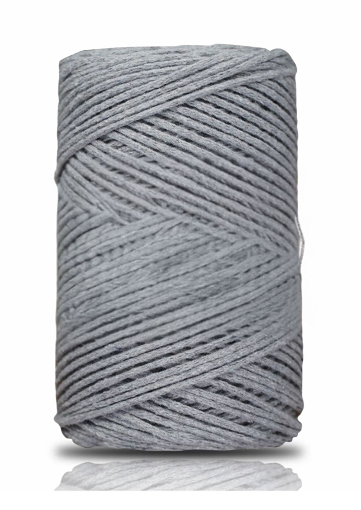 Pamuk Makrome 2 mm Gri