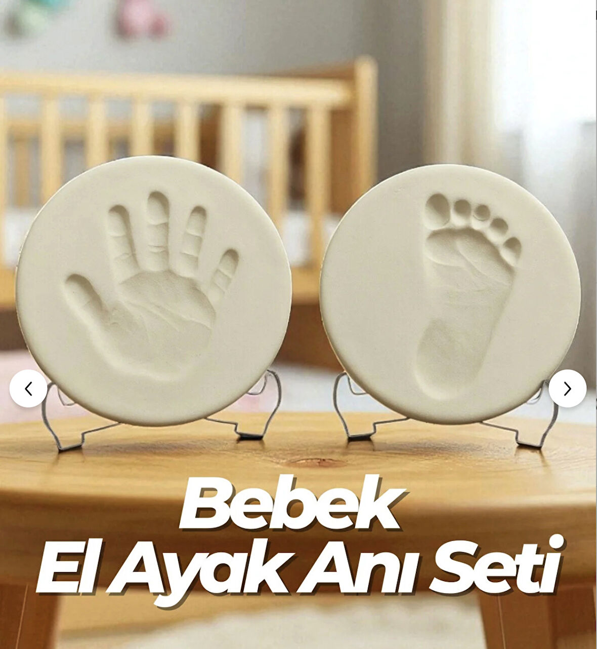 Bebek Çocuk Anı seti ayak izi el izi Hatıra oluşturma kili Geleceğe Not Bırak