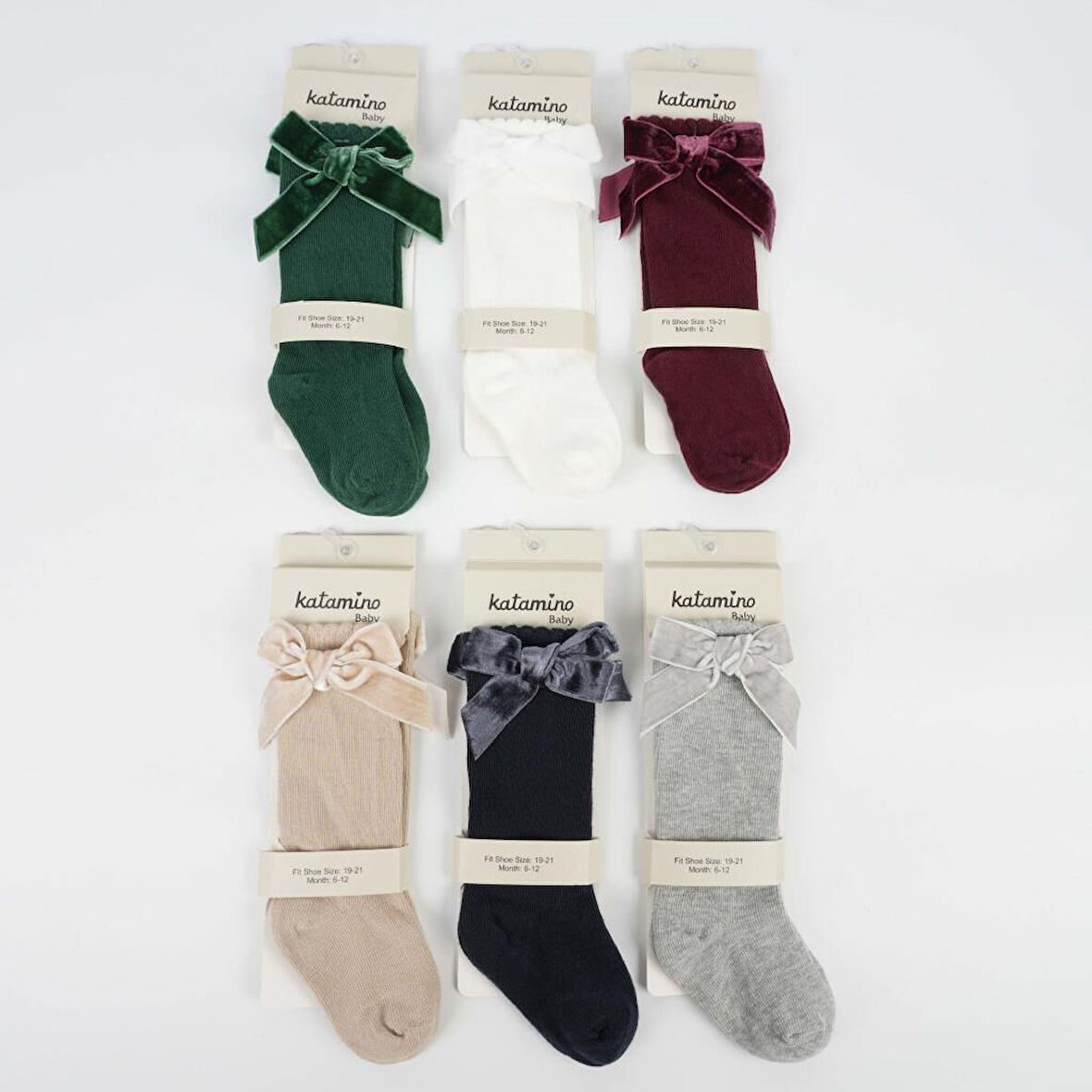 Katamino Rozi Aks. Kız Bebek Golf Çorap K12075 Asorti