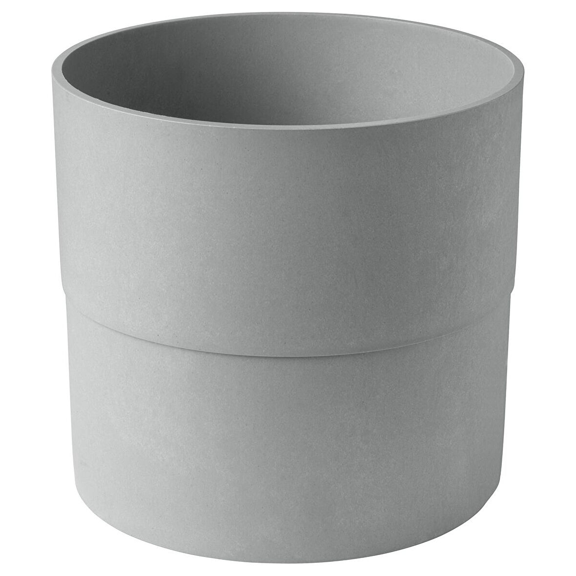 Plastik saksı, gri, 32 cm