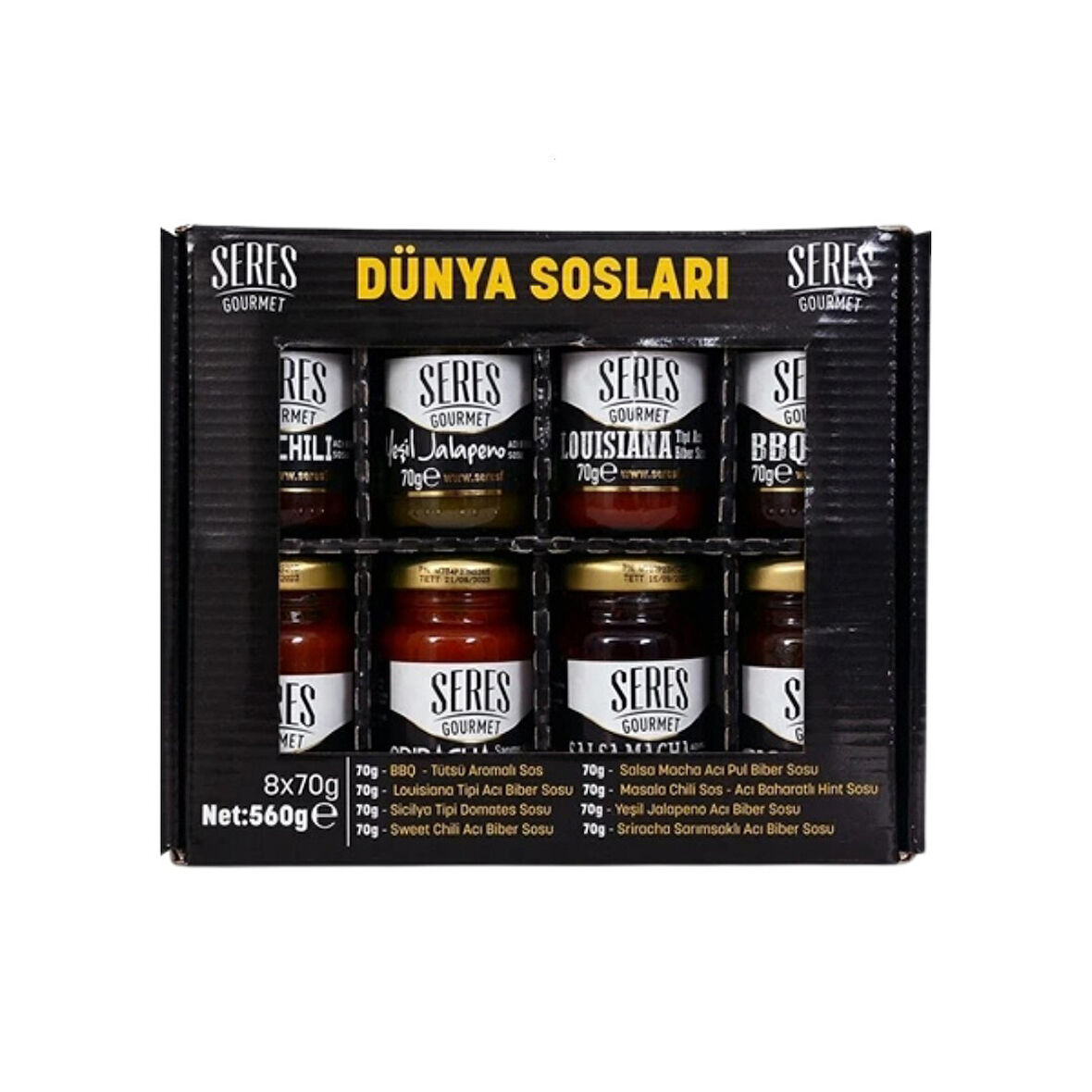 Seres Foods Gurme Soslari Set 8* 70 Gr 560 Gr