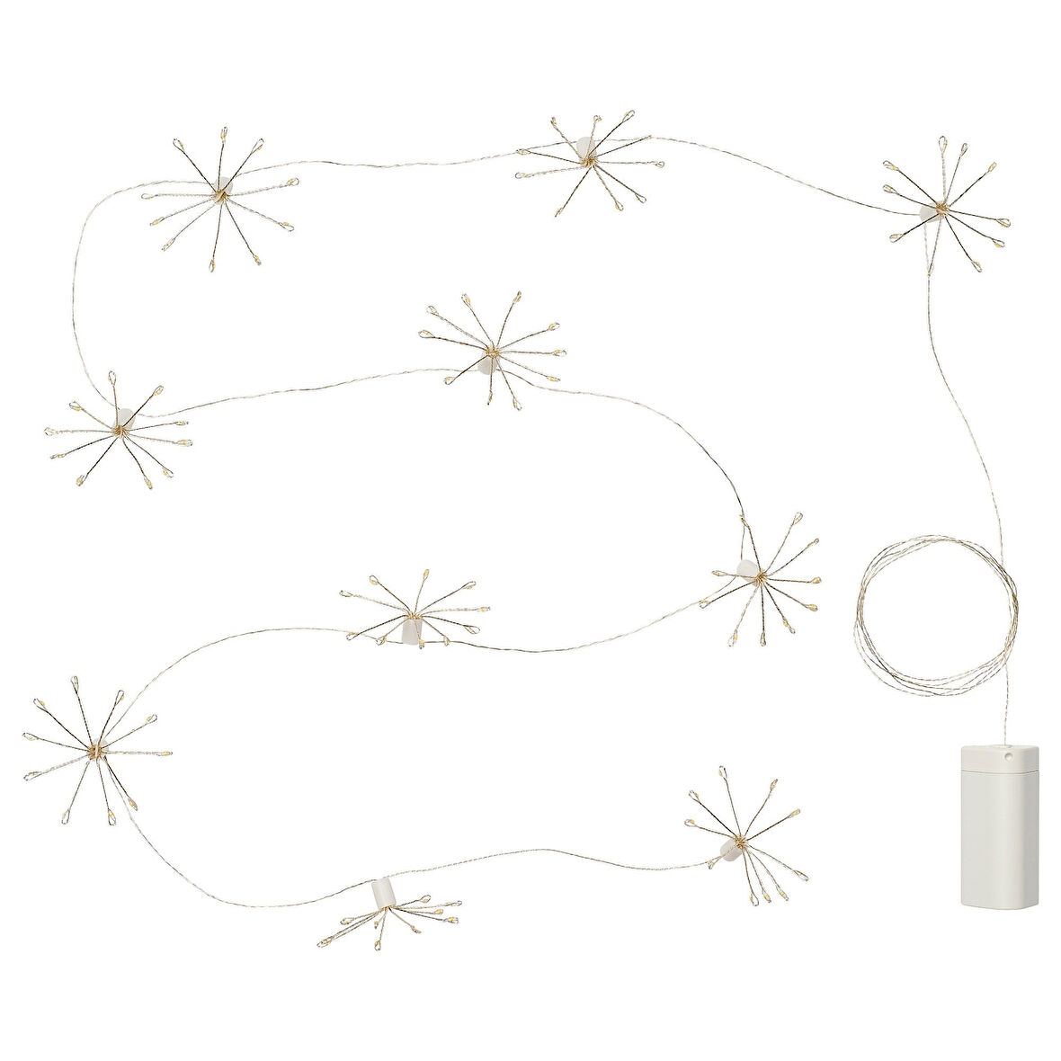 Aydınlatma zinciri, beyaz, 3.2 m