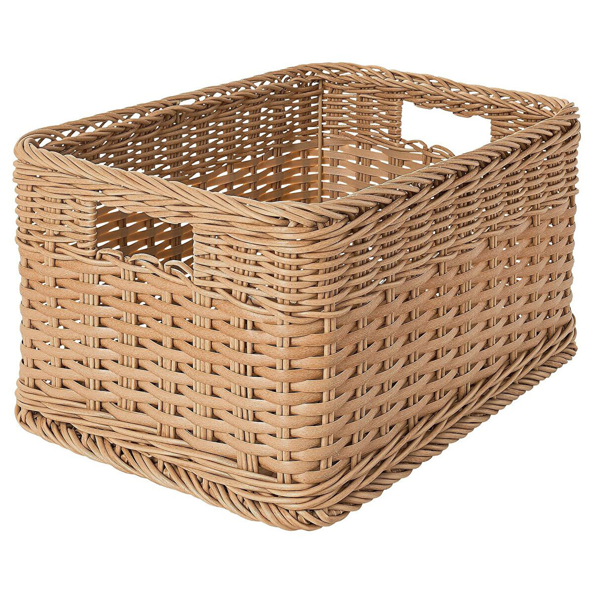 Sepet, plastik rattan, 25x35x20 cm