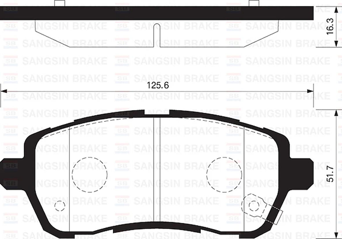 ÖN FREN BALATA DAIHATSU MATERIA 1.3L 1.5L K3-VE 3SZ-VE M401 M412 06- / SIRION 1.0L 1.3L M300 M301 0 6- / SUZUKI SWIFT 1.2L K12B AZG412 12- 04465 B1190 04465B1120 55810 68L50