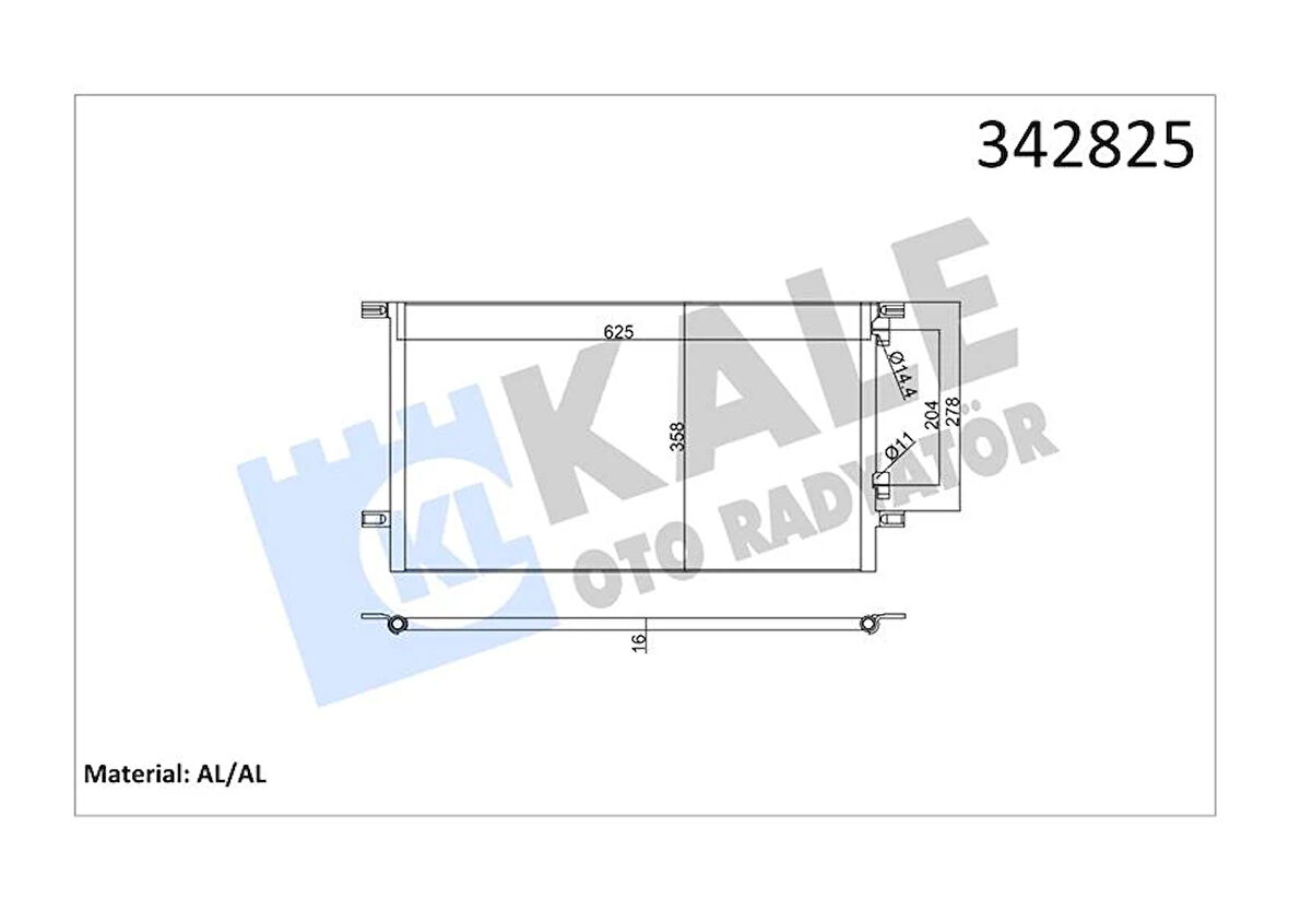 KLİMA KONDENSERİ LAGUNA 1-GRANDTOUR AL-AL 7701045346