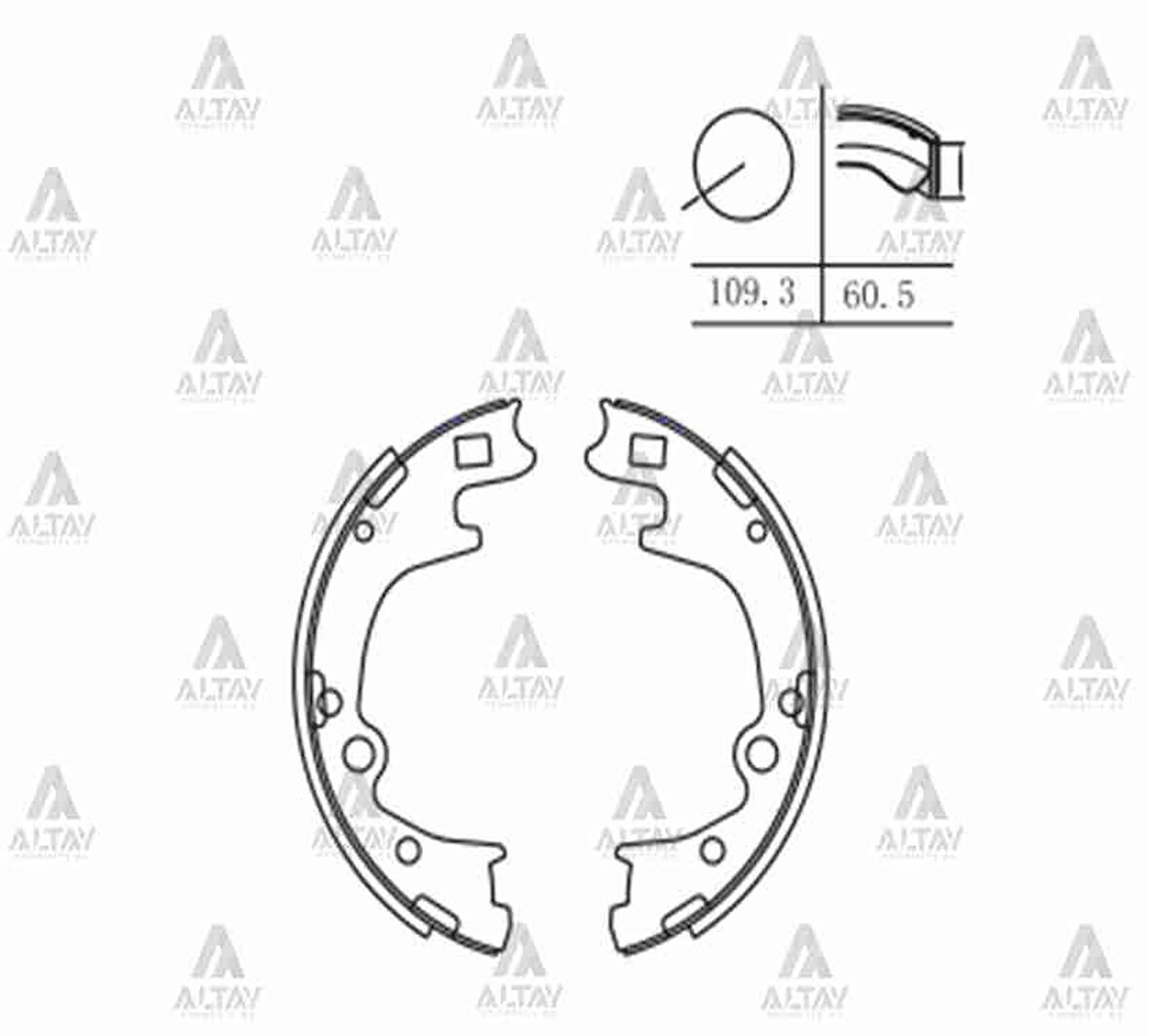 FREN BALATA STAREX 2004-2011 LİBERO KAMYONET PABUÇ ARKA (OEM TİP) 58305 47A00