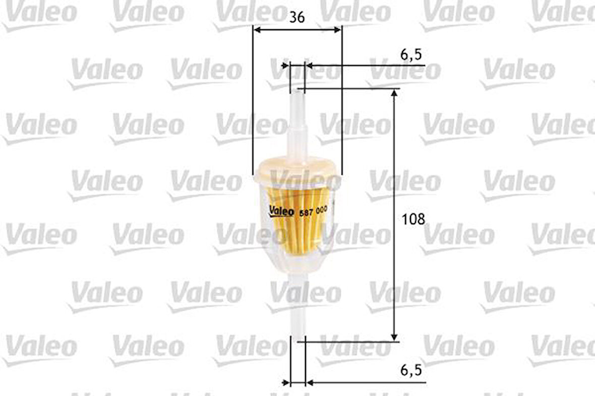 ŞEFFAF BENZİN ARA FİLTRE KÜÇÜK TİP ÜNİVERSAL 7700544588 82425649 251201511D