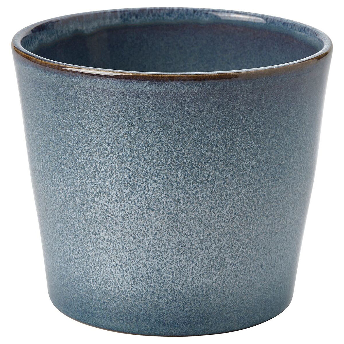 Seramik saksı, mavi, 12 cm, iç/dış mekan