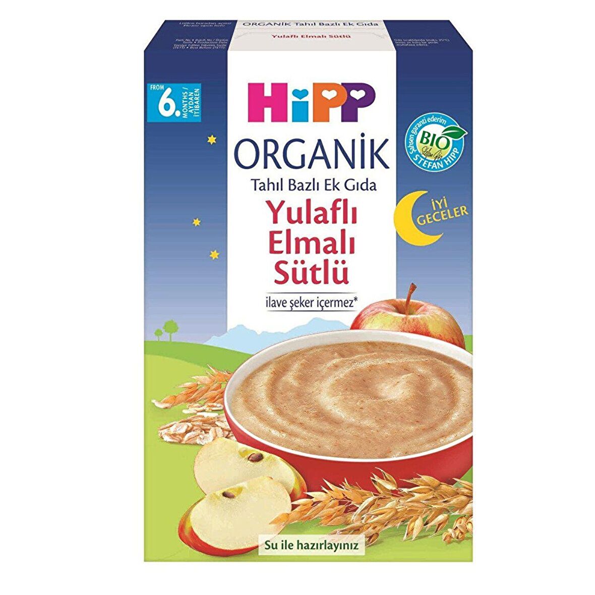 Hipp Organik Elma - Süt - Yulaf Prebiyotik Kaşık Maması 250 gr