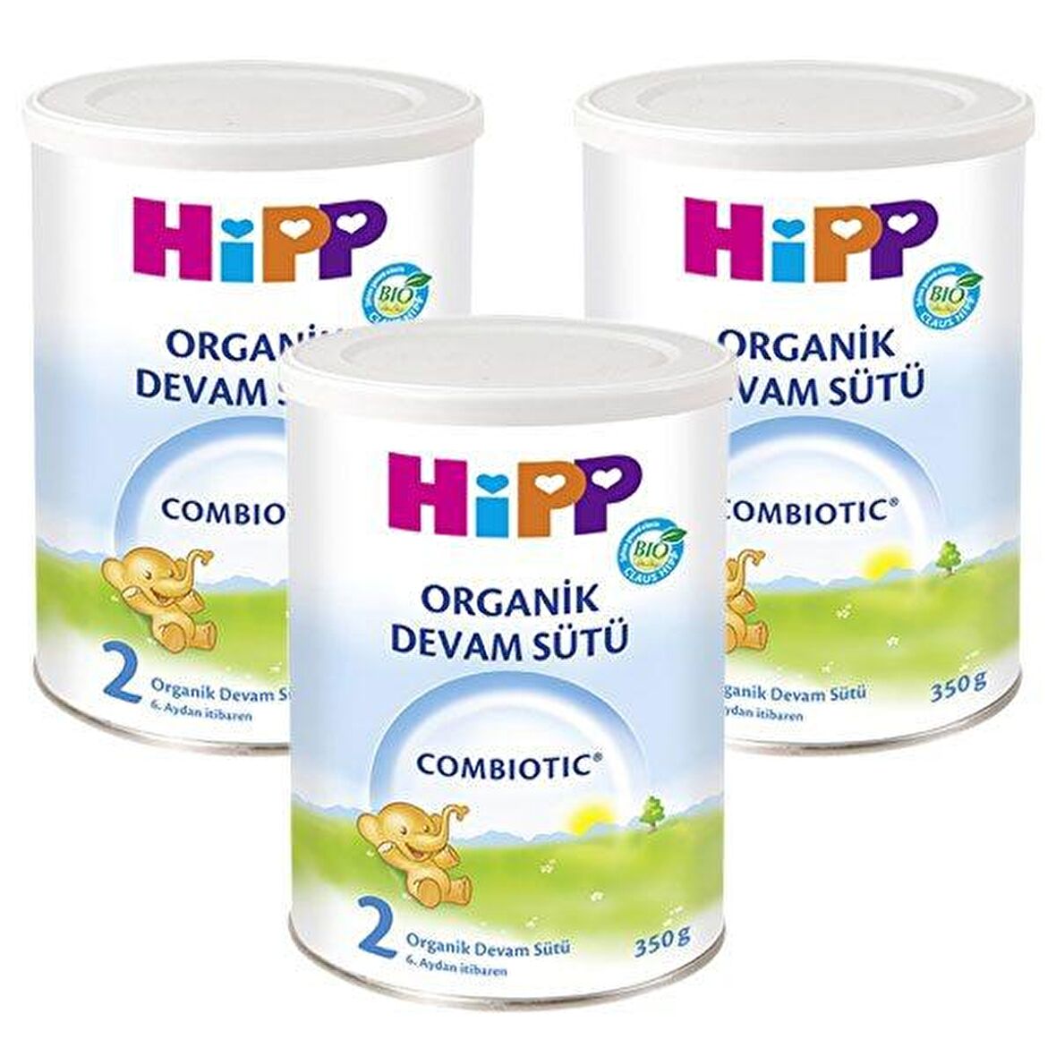 Hipp 2 Organik Combiotic Bebek Sütü 350 Gram 3 Adet