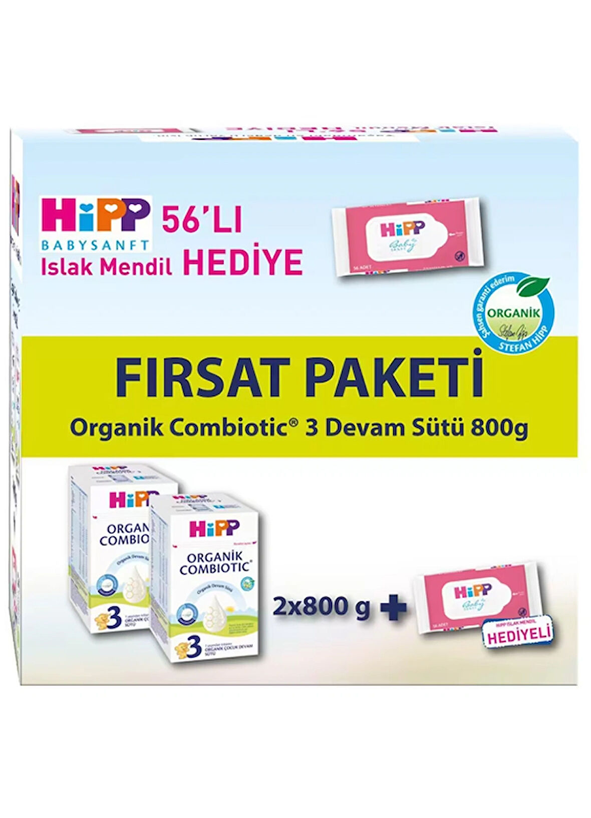 Hipp Organik Combiotic 3 Devam Sütü 800 gr 4 Adet