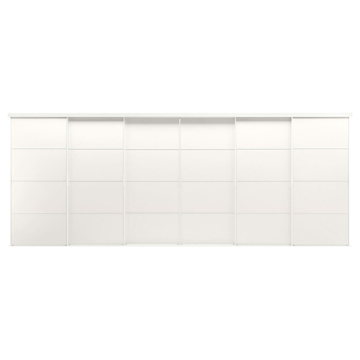 Gömme dolap için sürgü kapak, beyaz, 603x240 cm